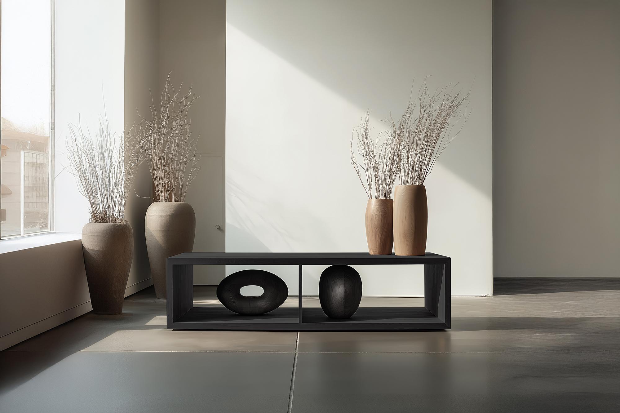 Vitrinenkonsole aus Massivholz, Sereno No26 Contemporary von NONO im Zustand „Neu“ im Angebot in Ciudad de México, CDMX