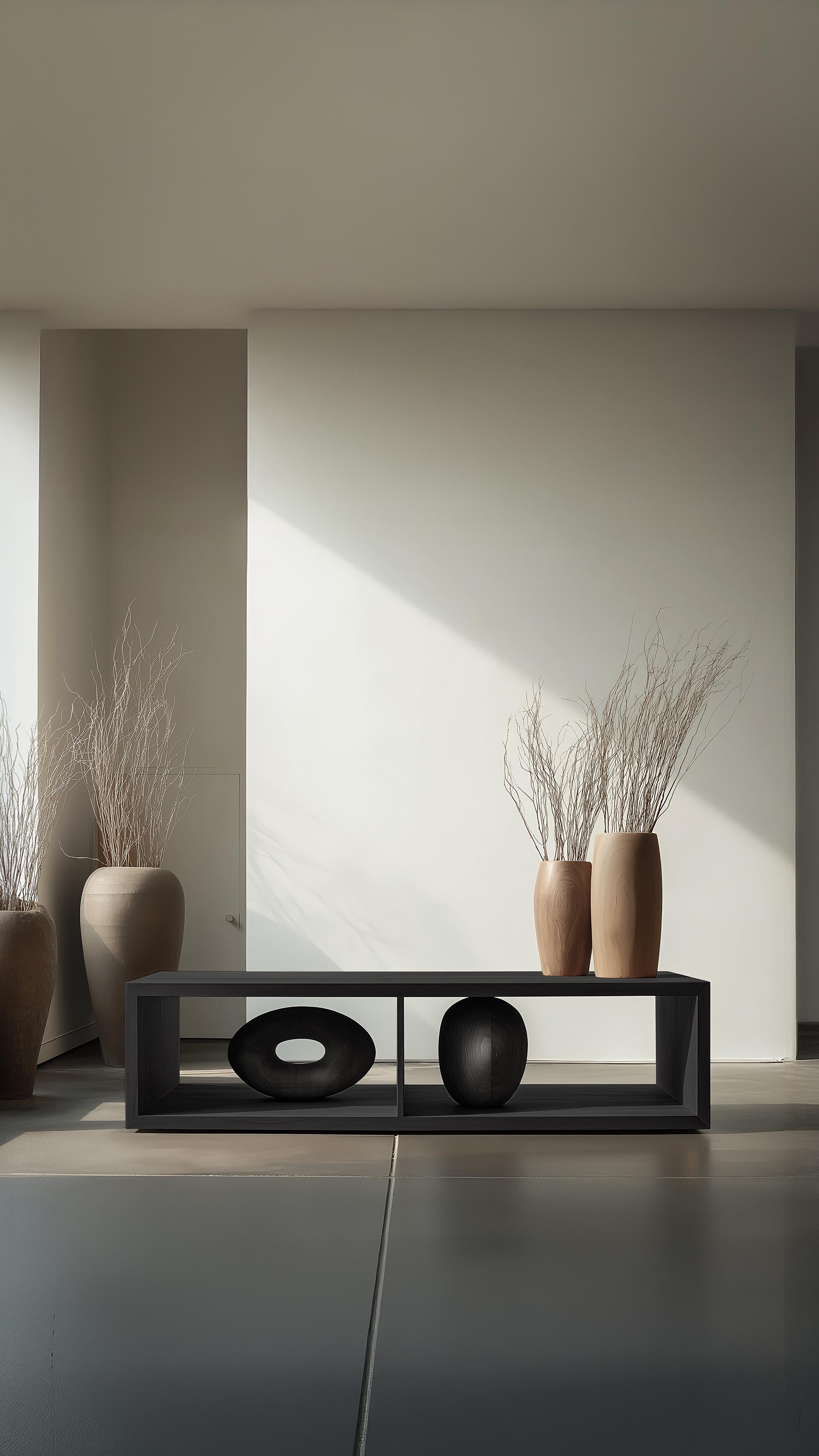Vitrinenkonsole aus Massivholz, Sereno No26 Contemporary von NONO (21. Jahrhundert und zeitgenössisch) im Angebot