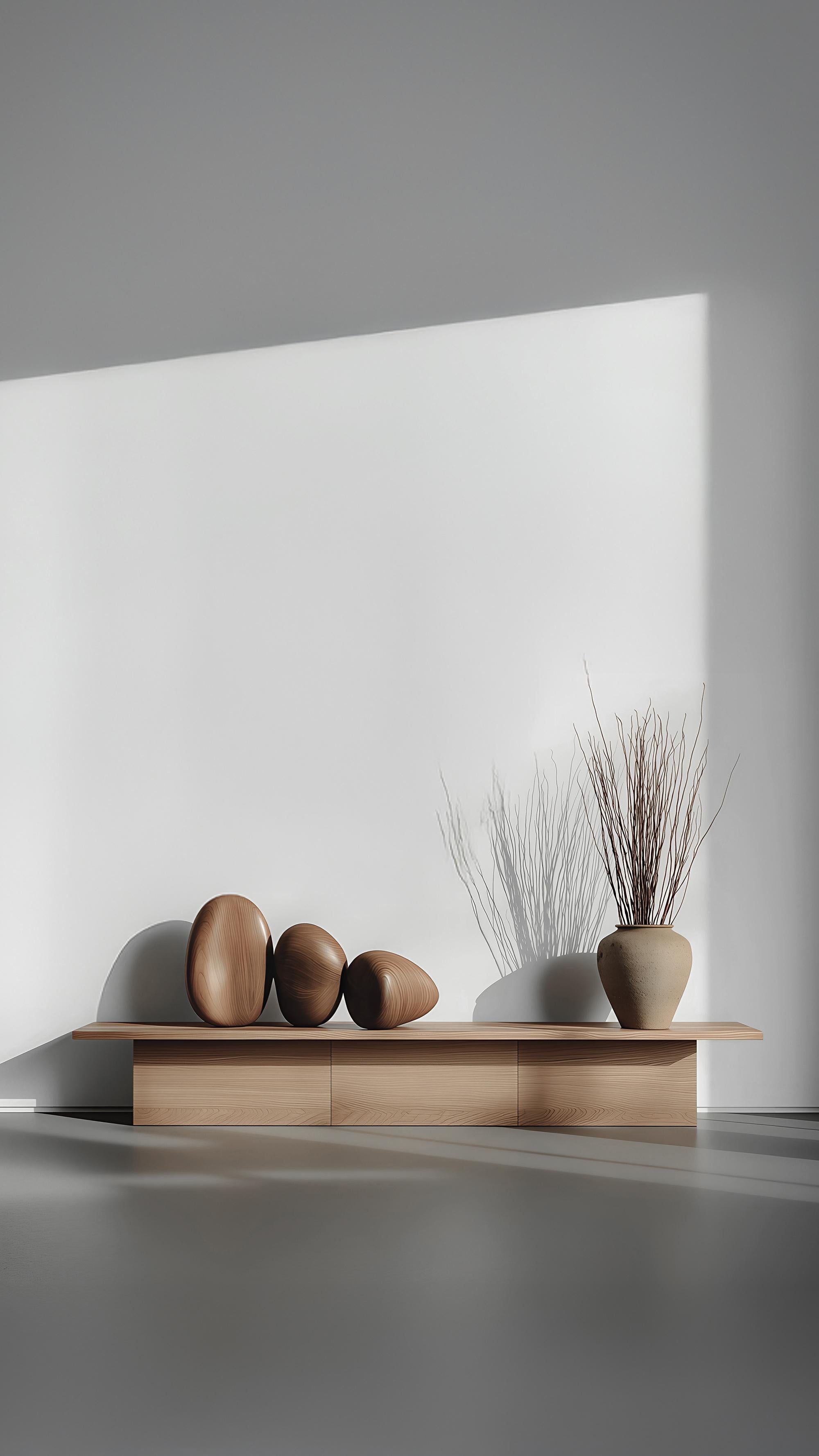 Display-Konsole Sereno No48, Massivholz Zeitgenössisches Stück von NONO (Moderne der Mitte des Jahrhunderts) im Angebot