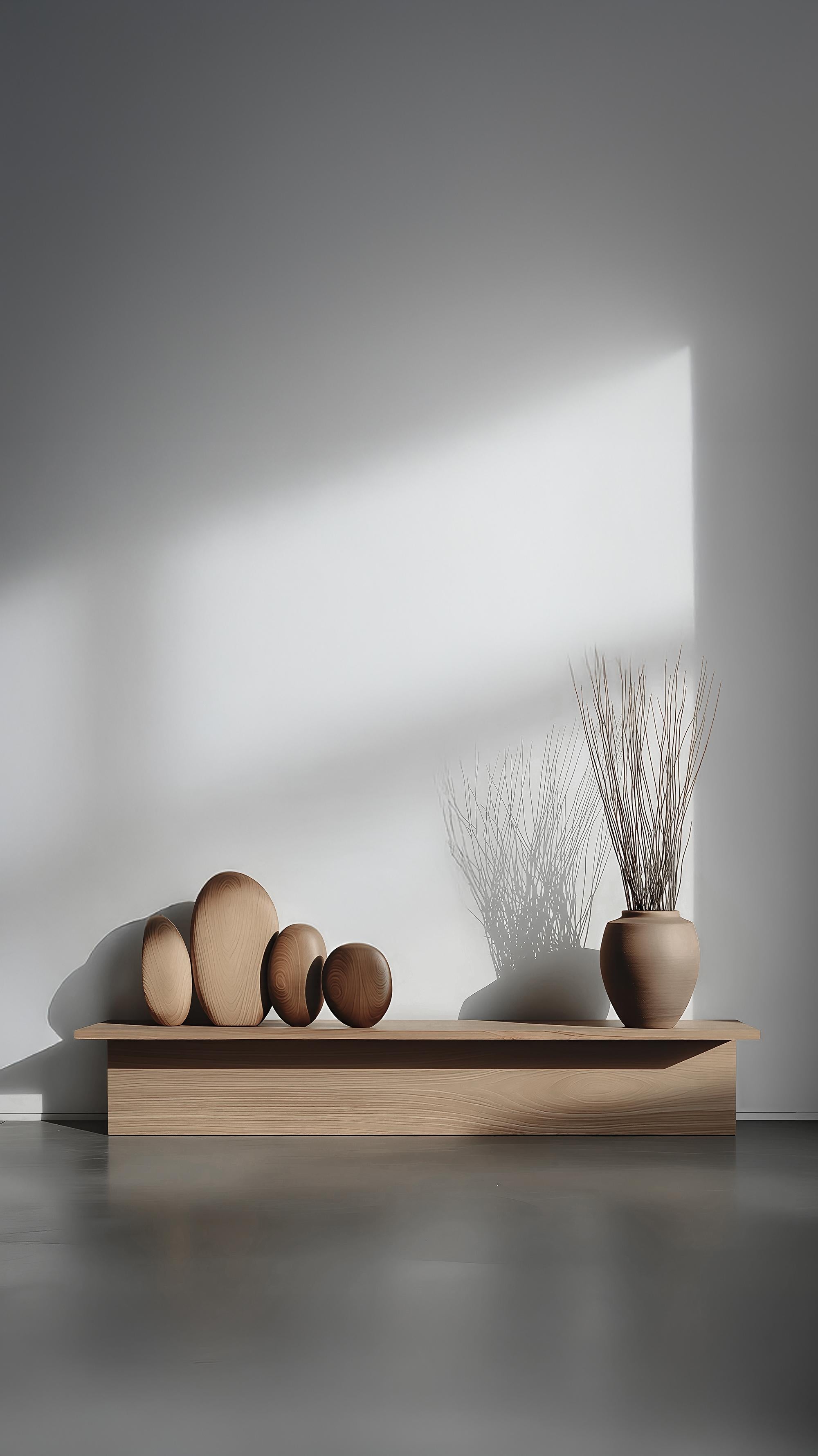 Display-Konsole Sereno No48, Massivholz Zeitgenössisches Stück von NONO im Angebot 1