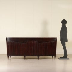 Display Counter Veneer Polyester and Fabric, Italy, 1950s-1960s