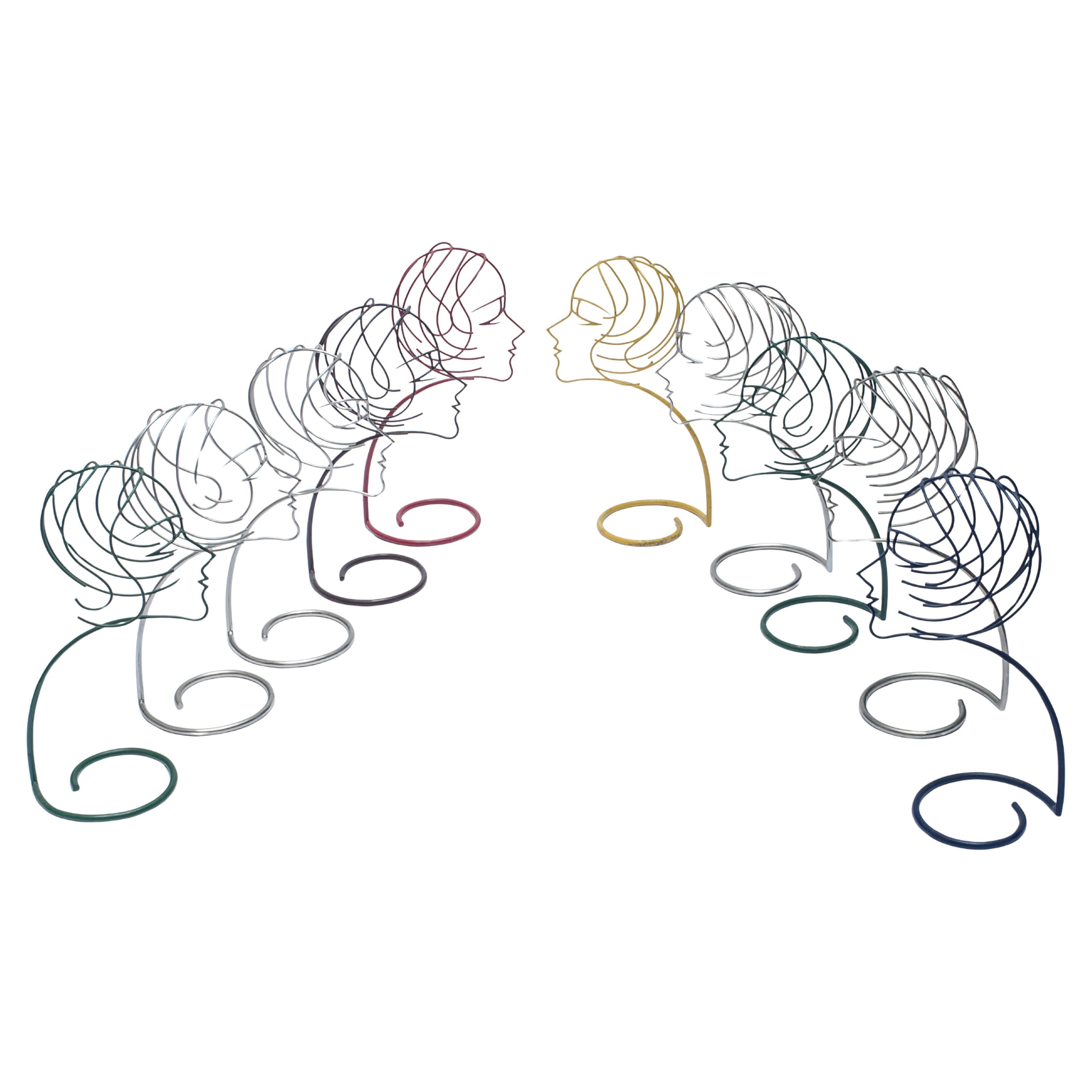 Display sculptures with a female silhouette For Sale