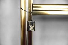 Display Shelf in Chrome and Brass by Renato Zevi, 1970s