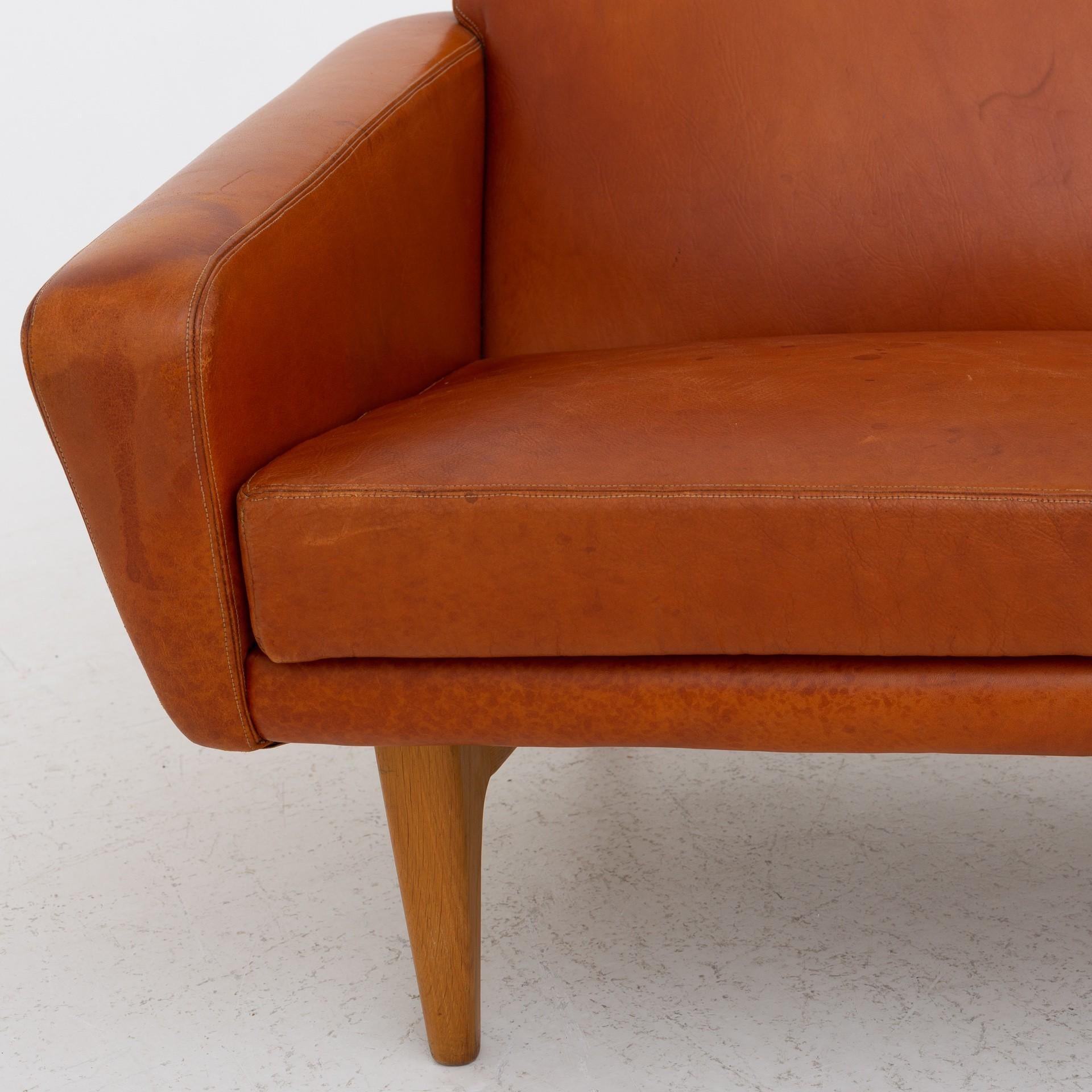 Scandinavian Modern 'Disponenten' Three-Seat Sofa by Ib Kofod Larsen