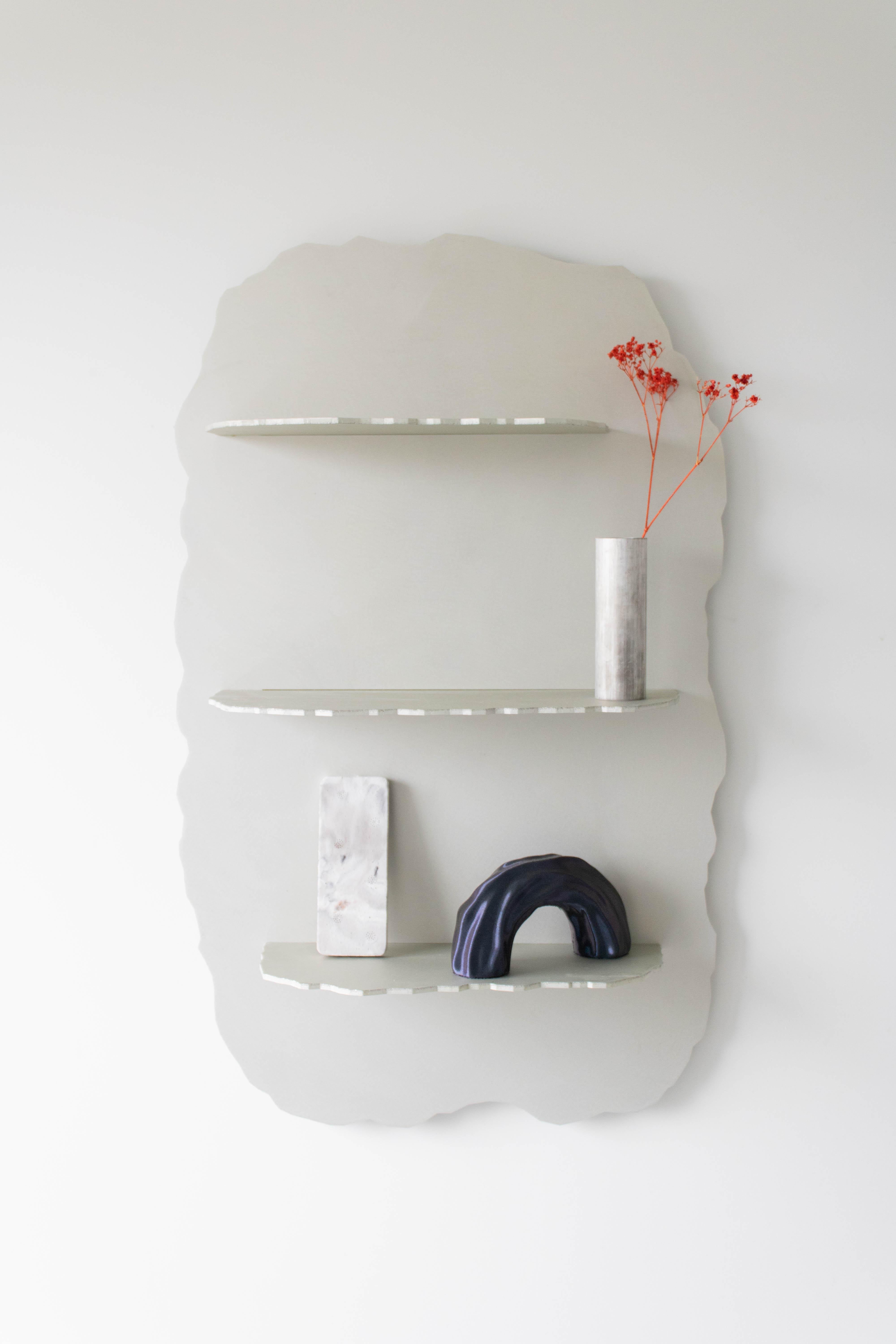 Aluminum Disrupt Shelves by Arne Desmet For Sale