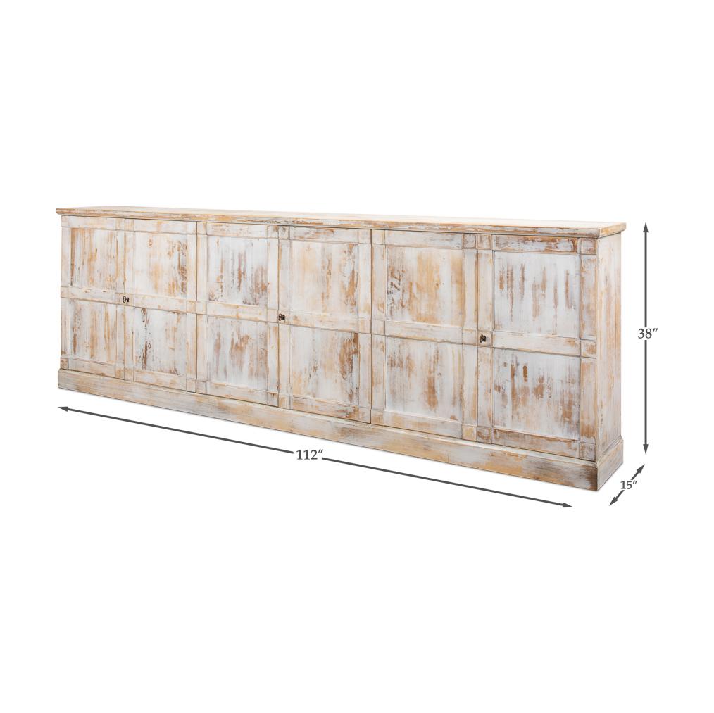 Disrupted White Buffet Cabinet For Sale 2
