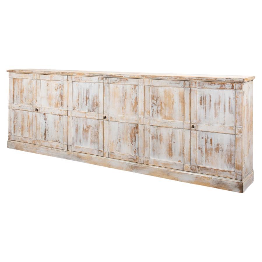 Disrupted White Buffet Cabinet For Sale