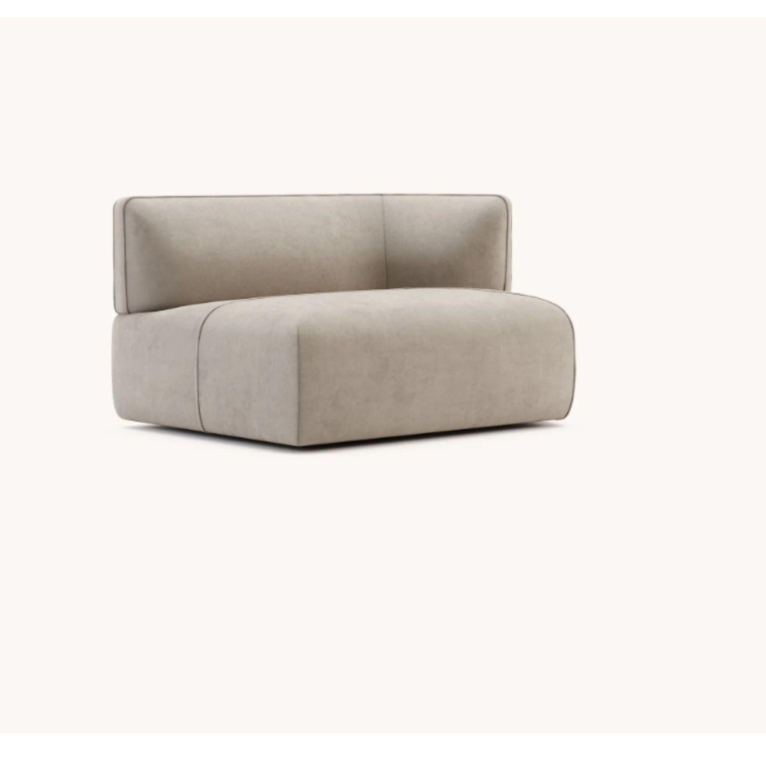Disruption Module with Armrest Right / Left by Domkapa
Materials: Velvet (Aldan 2928). 
Dimensions: W 144.5 x D 100 x H 80 cm.
Also available in different materials. Please contact us.

Disruption is a modular sofa, fully upholstered, with