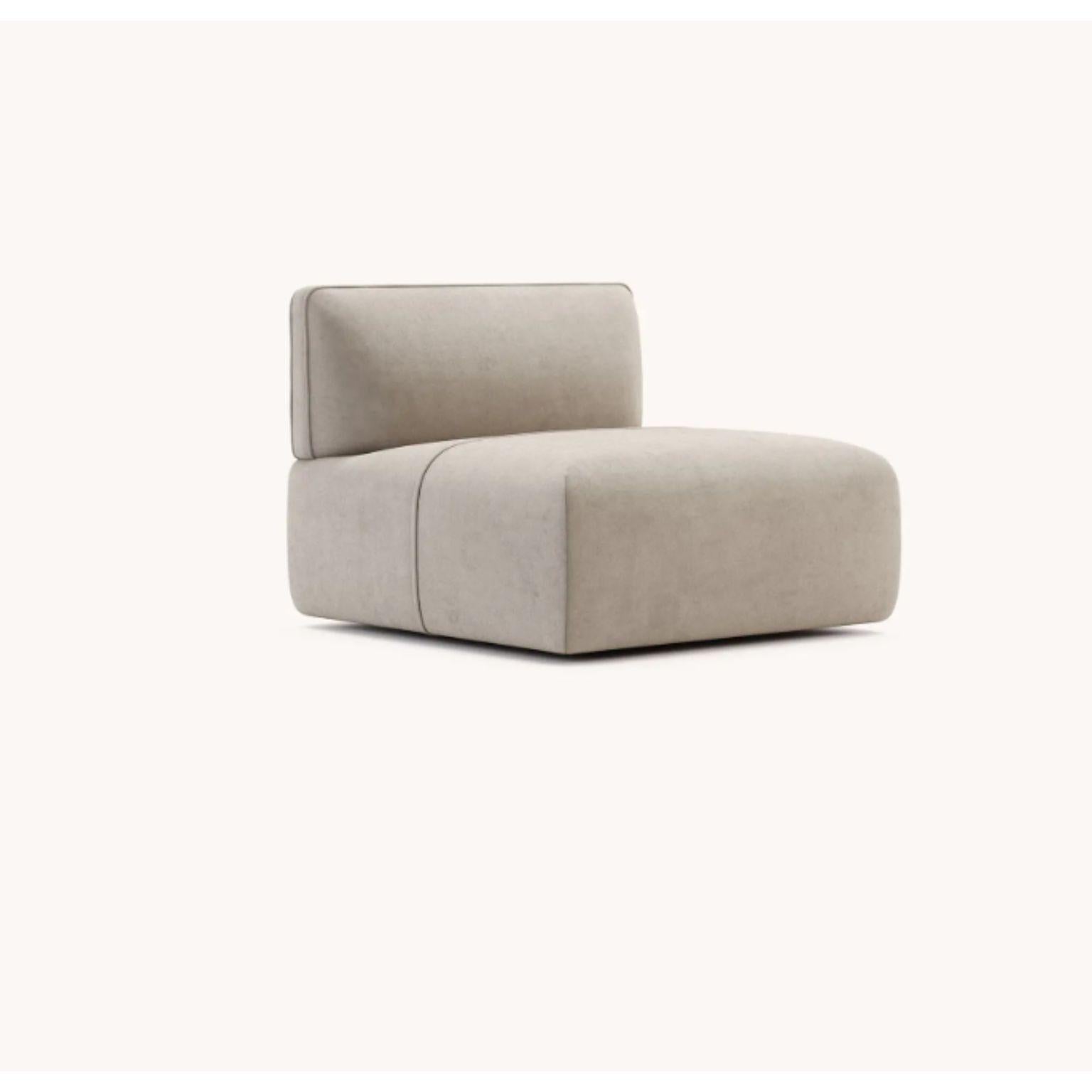 Disruption Module with Back by Domkapa
Materials: Velvet (Aldan 2928). 
Dimensions: W 100 x D 100 x H 80 cm.
Also available in different materials. Please contact us.

Disruption is a modular sofa, fully upholstered, with minimalistic design