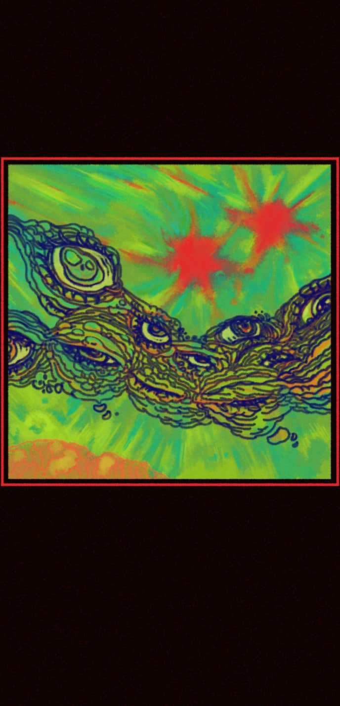 Tryptic of the self, 2. 'Questo ventre aperto - This open belly'