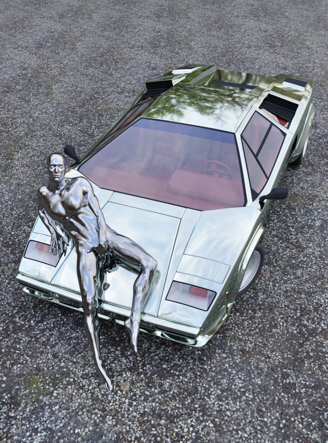 Chrome Countach Seduction