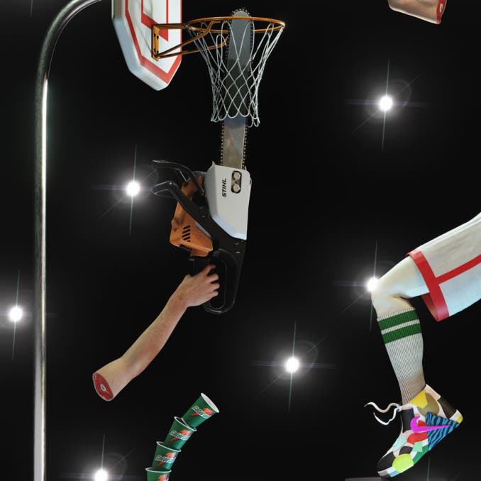 Goaltending (skull dunk)