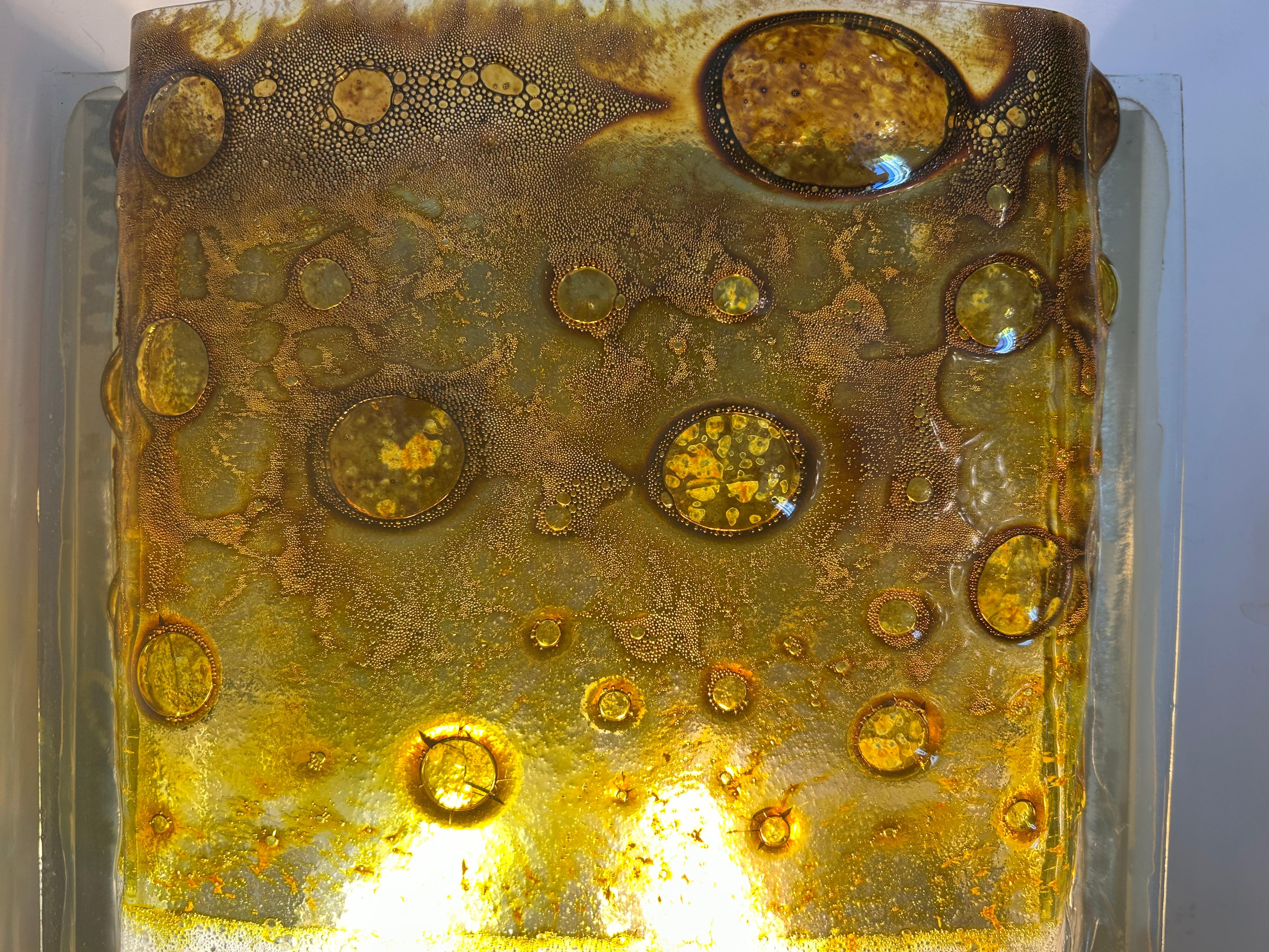 Distant Galaxies, Amazing Murano Wall Light, 1980's For Sale 5