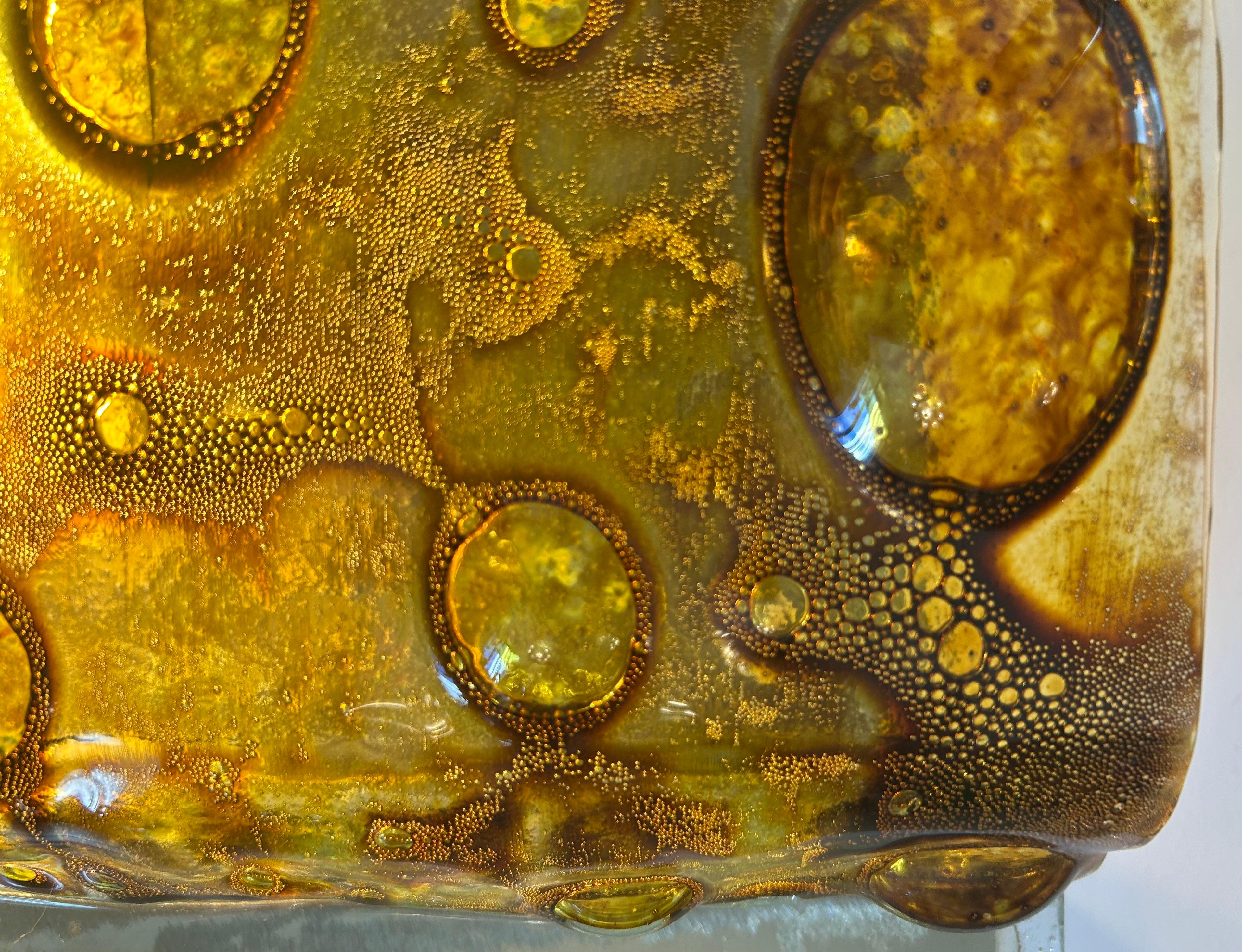 Distant Galaxies, Amazing Murano Wall Light, 1980's For Sale 9