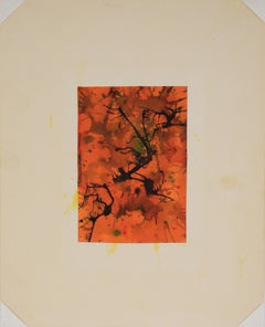 Infusion orange - Aquarelle et encre sur papier