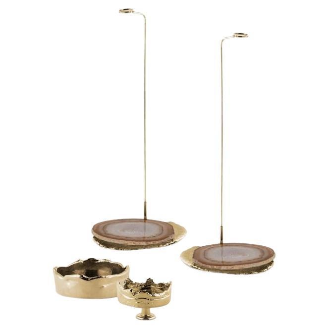 Distinct - Agatha Plant Stand (2 Pieces), 1 Atélis Maxi and 1 Small For Sale