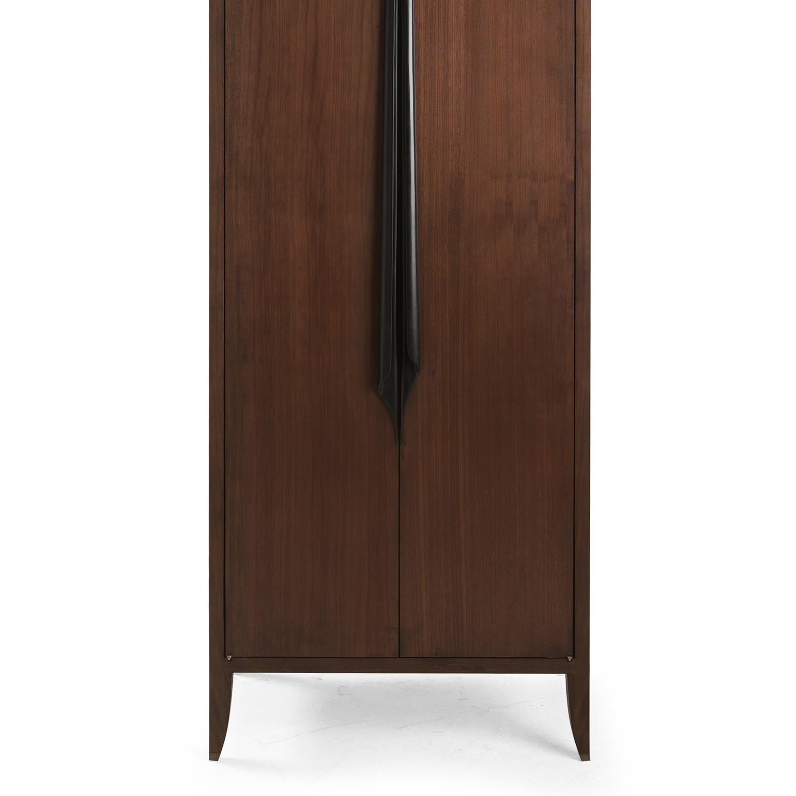 Contemporary Distinct Medium Cabinet in Mahogany Wood For Sale