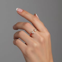 Distinctive Diamonds 14K (oder 18k auf Anfrage) Gelbgold Open Wrap Ring
