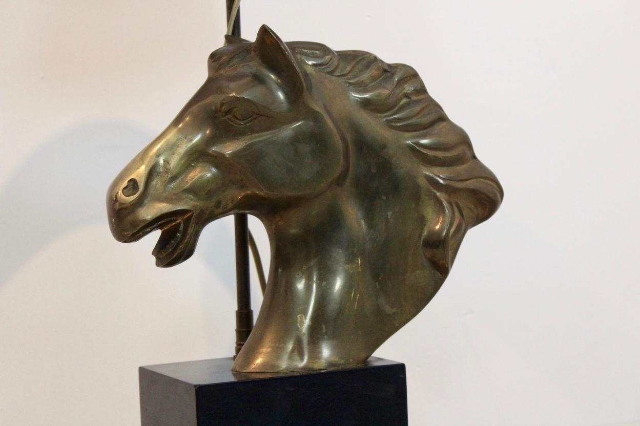 Mid-Century Modern Lampe de table à tête de cheval 