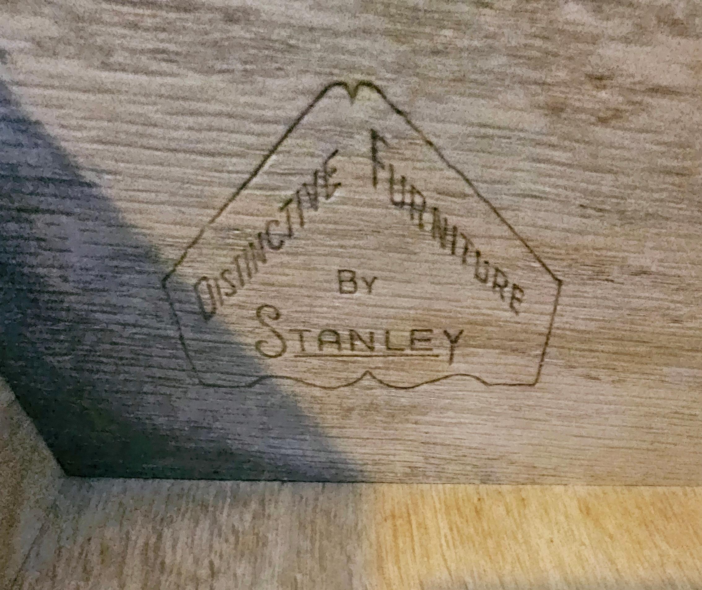 Distinctive Furniture by Stanley vintage 9 drawer Lowboy For Sale 9