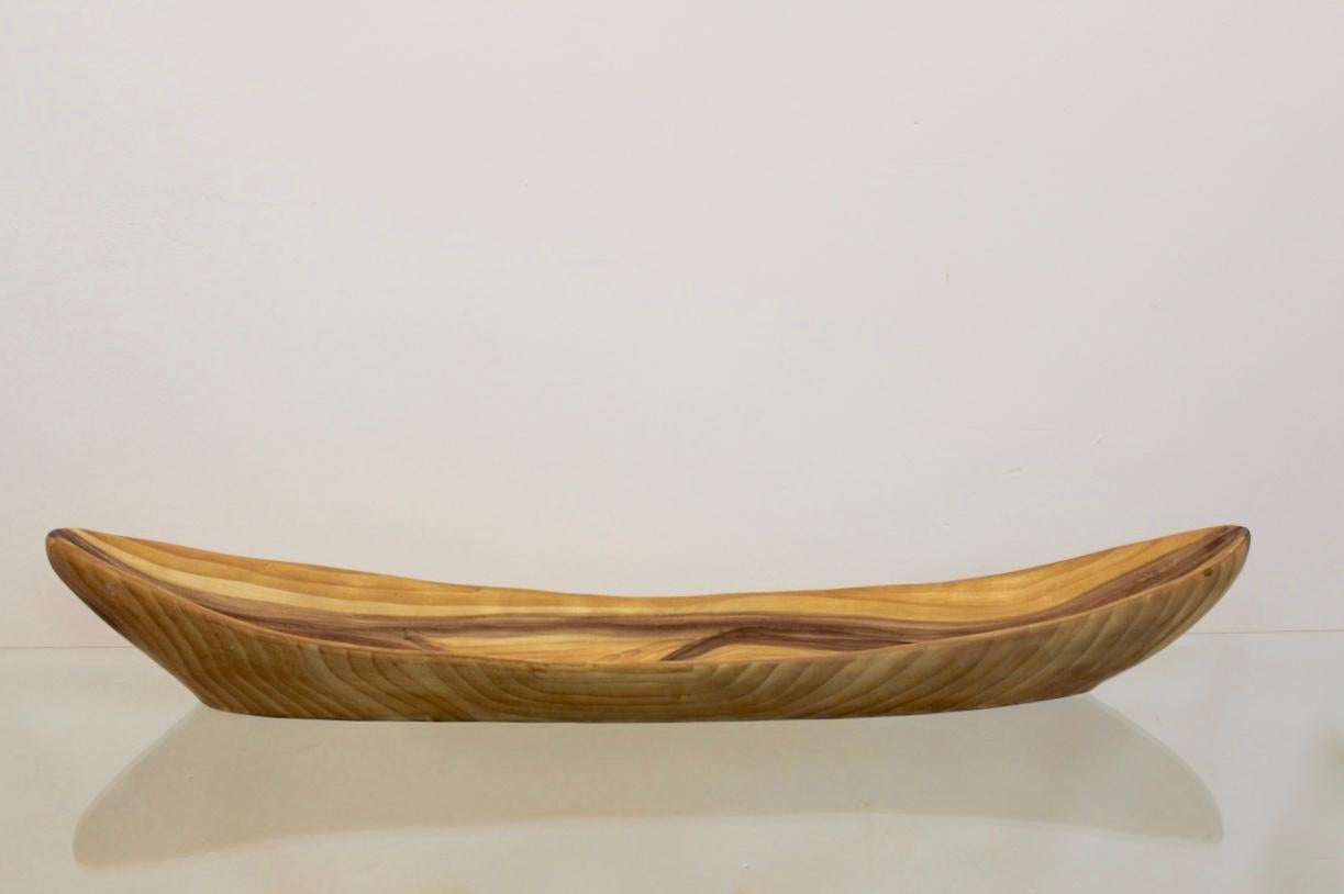 Vallauris Grandjean Jourdan Plato de Cerámica Grano de Madera, Francia Moderno de mediados de siglo en venta