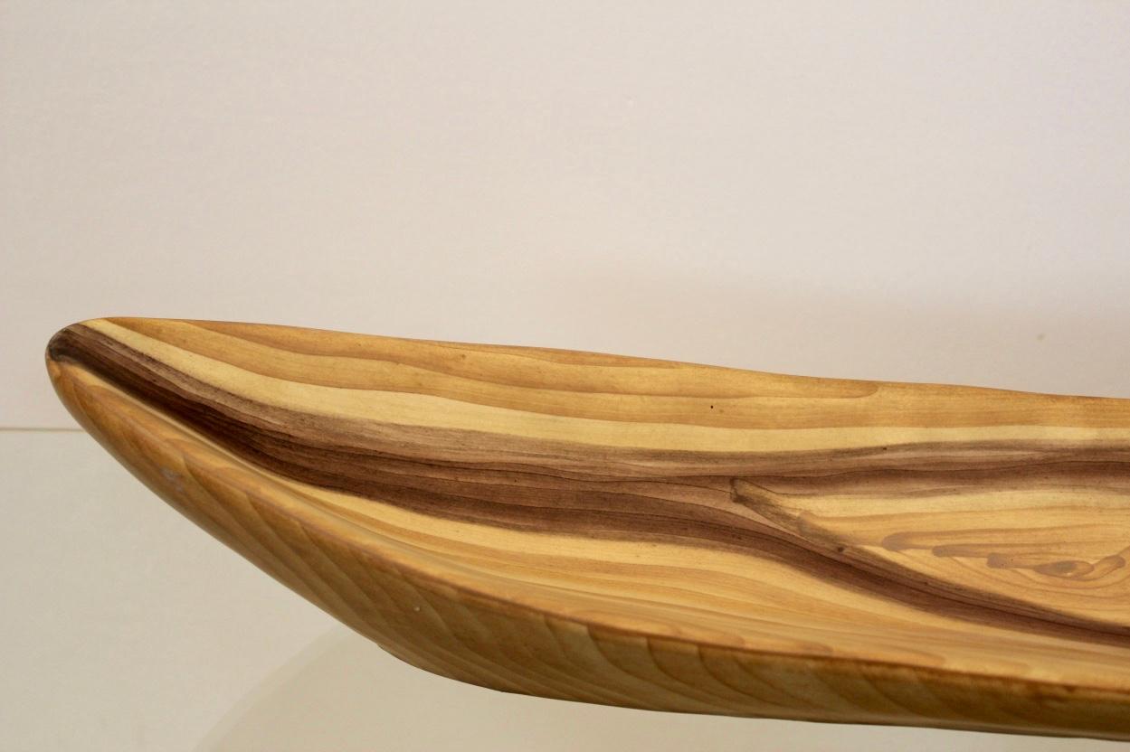 Außergewöhnliche Vallauris Grandjean Jourdan-Holz-Grain-Keramikplatte, Frankreich (Moderne der Mitte des Jahrhunderts) im Angebot