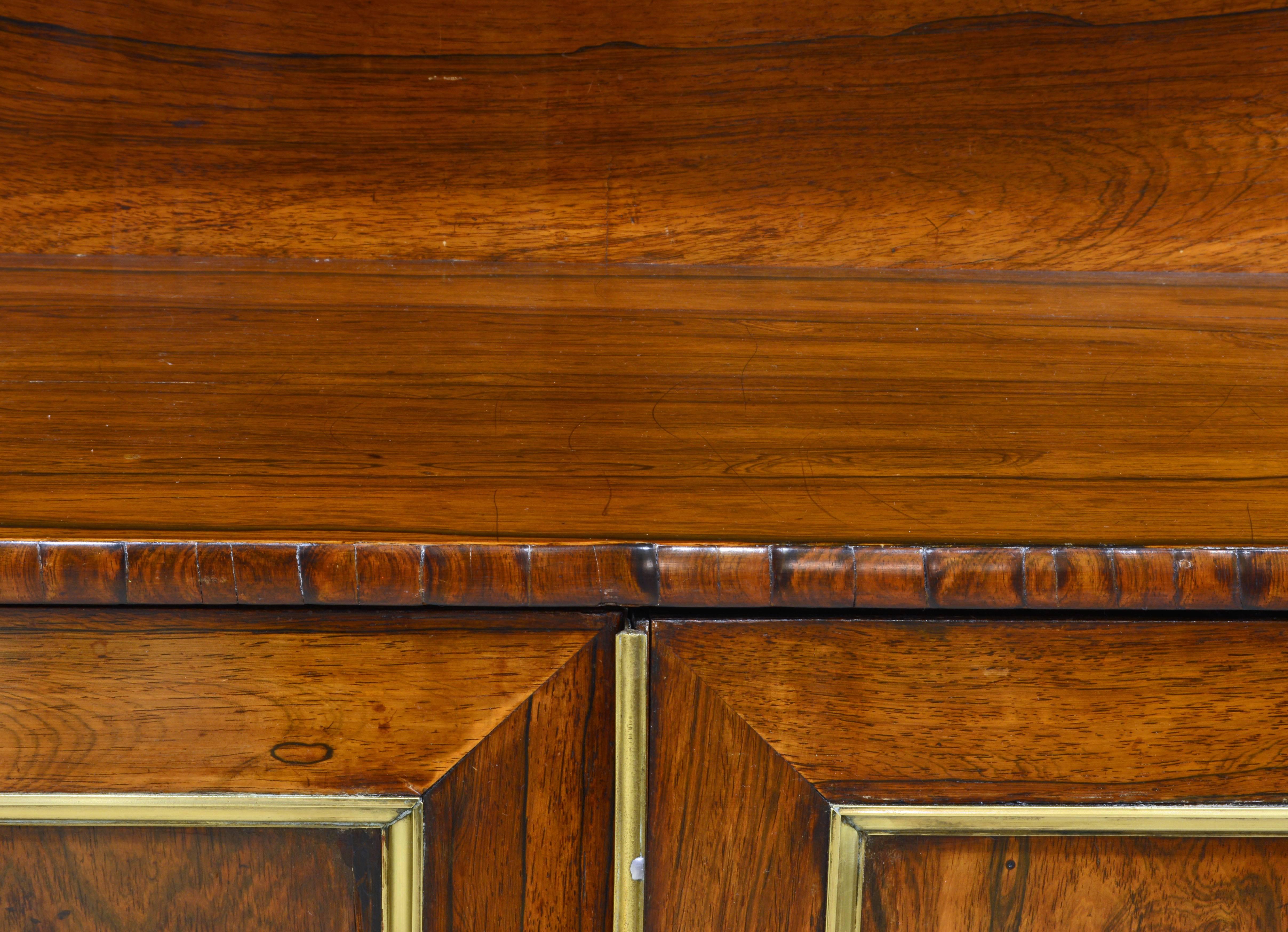 Distinguished 19th Century English Regency Two-Tier Rosewood Chiffonier 1