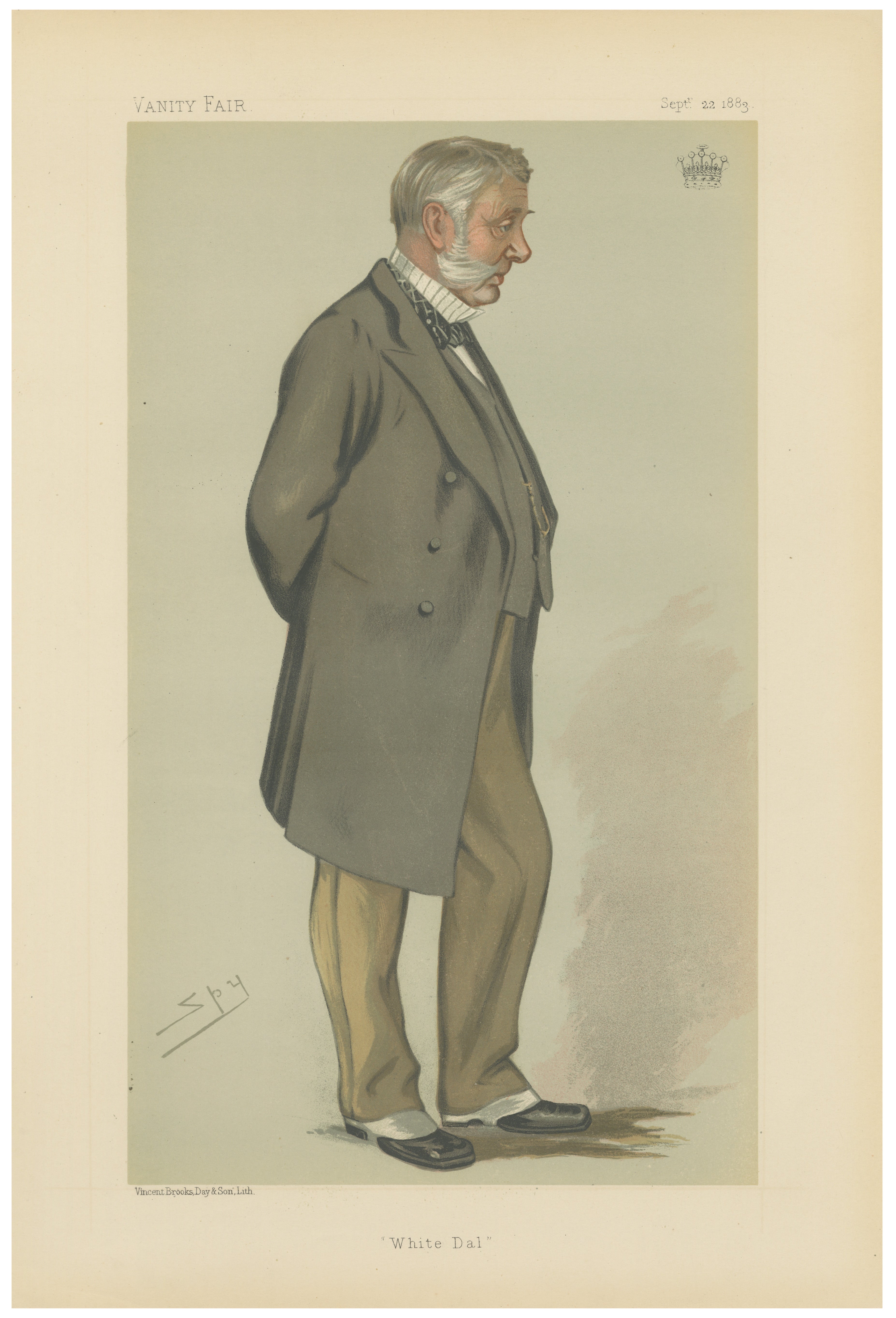 Distinguished Victorian Gentleman – Vanity Fair “White Dal” Spy Portrait 1883