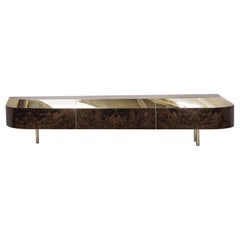 Distortion Series Object 5 Polished Brass Console by Emelianova Studio