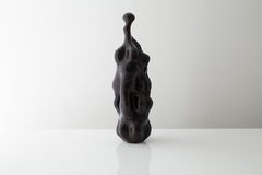 Distortion, Stacked Blackened Oak Sculpture by Richard Haining, Available Now
