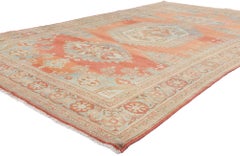 Distressed 1950's Persian Viss Carpet, Tribal Mystique Meets Laid-Back Luxury