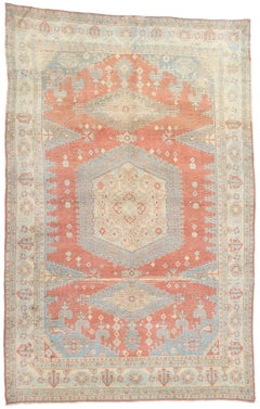 Distressed 1960's Persian Viss Carpet with Modern Style