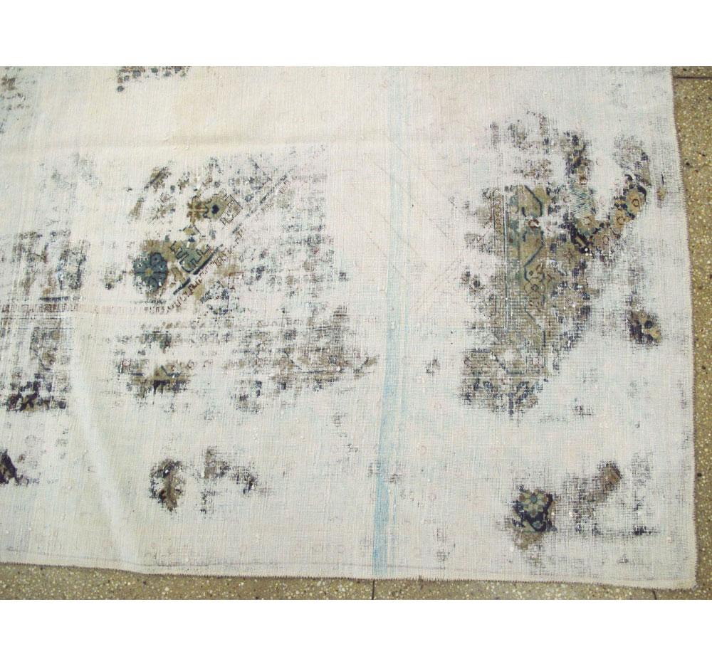 XXI secolo e contemporaneo Tappeto Tabriz persiano fatto a mano con tintura e invecchiamento in vendita