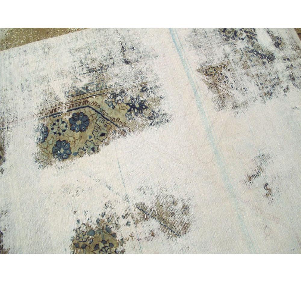 Tappeto Tabriz persiano fatto a mano con tintura e invecchiamento in vendita 1