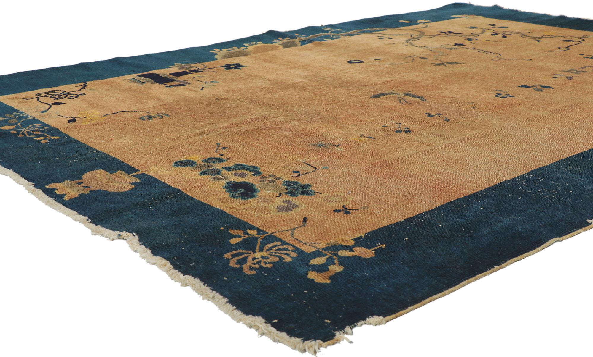 78173 Antique Chinese Peking rug, 06'02 x 08'05.