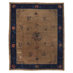 Distressed Antique Chinese Peking Rug