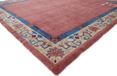 Distressed Antique Chinese Peking Rug