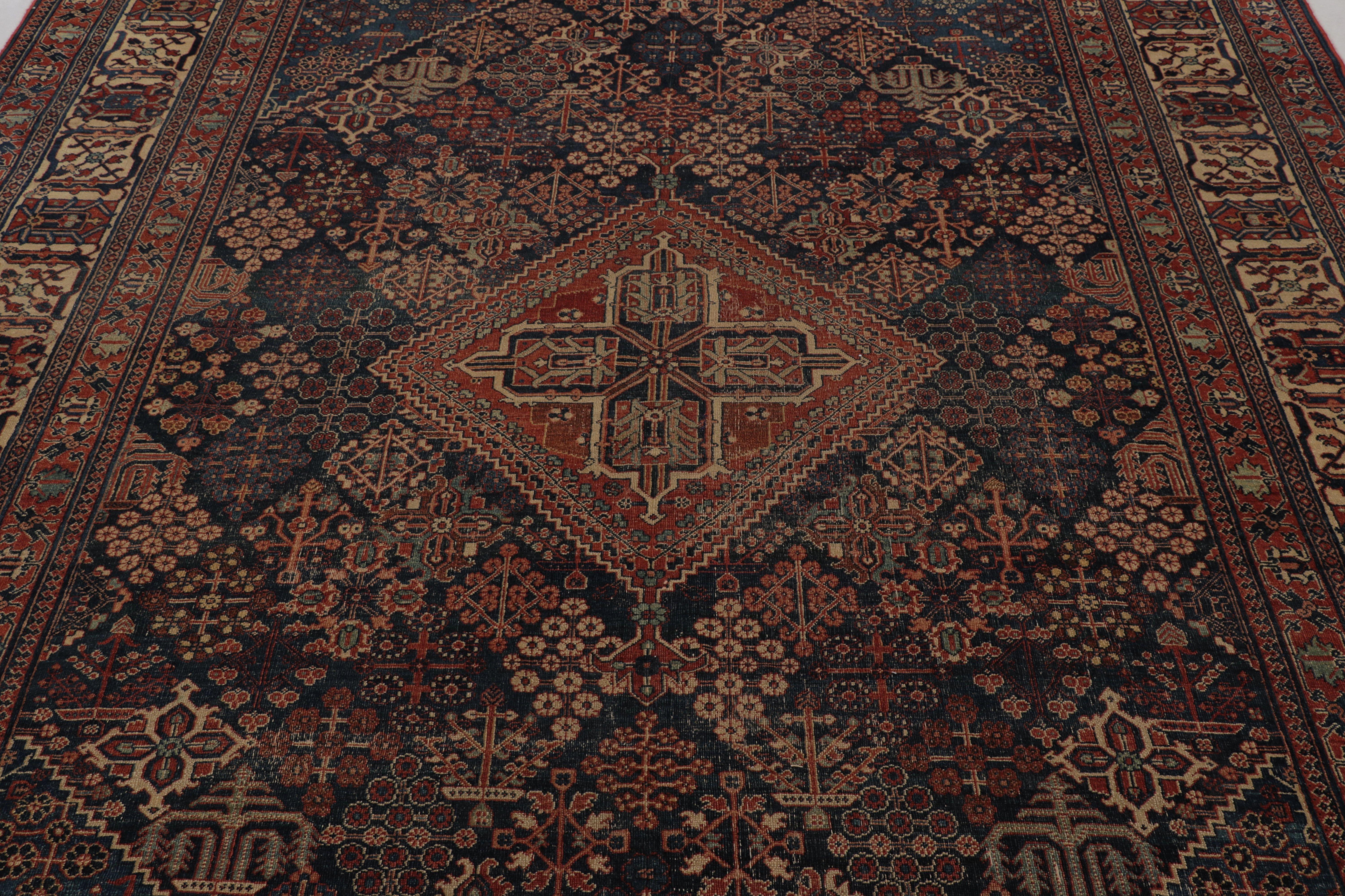 Antiker Heriz-Perserteppich, traditionelles Medaillon-Design - Rug & Kilim (Frühes 20. Jahrhundert) im Angebot