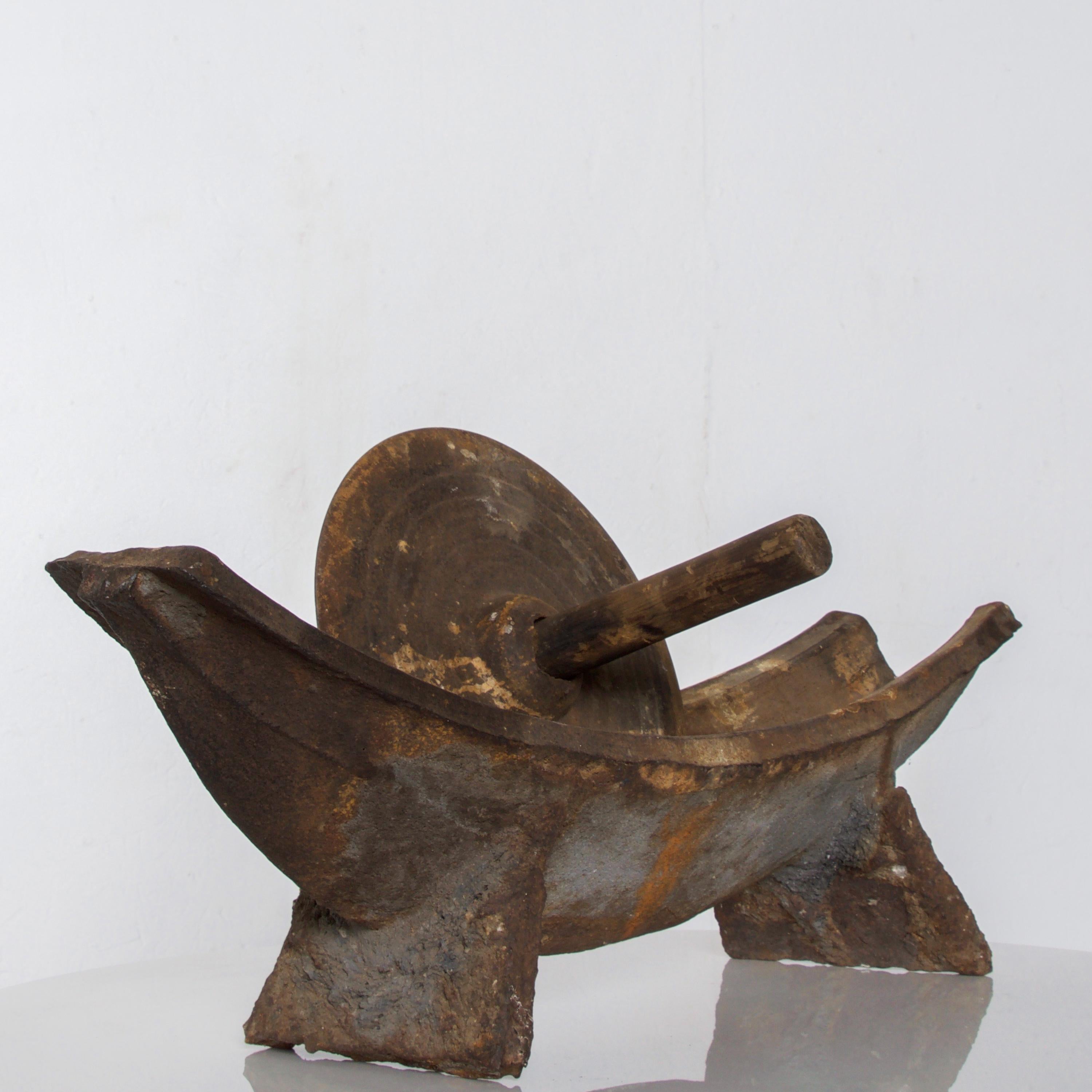  Antikes japanisches Mortar- Yagen-Krügewerkzeug aus Eisen, Yagen-Schmelzwerkzeug (Anglo-japanisch) im Angebot