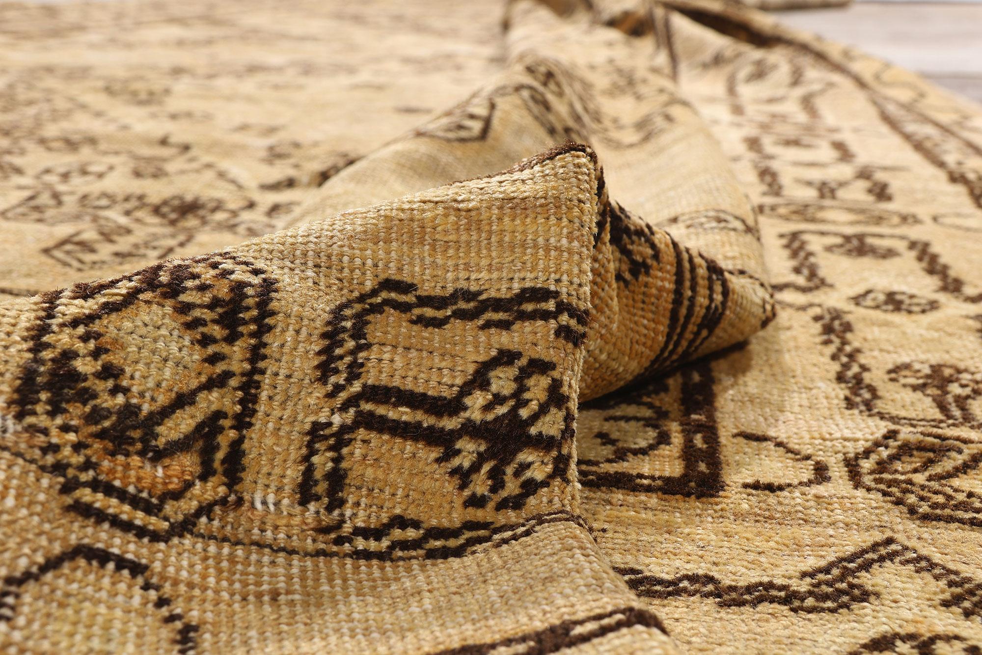 Hand-Knotted 1900's Turkestan Khotan Rug with Traditional Style For Sale