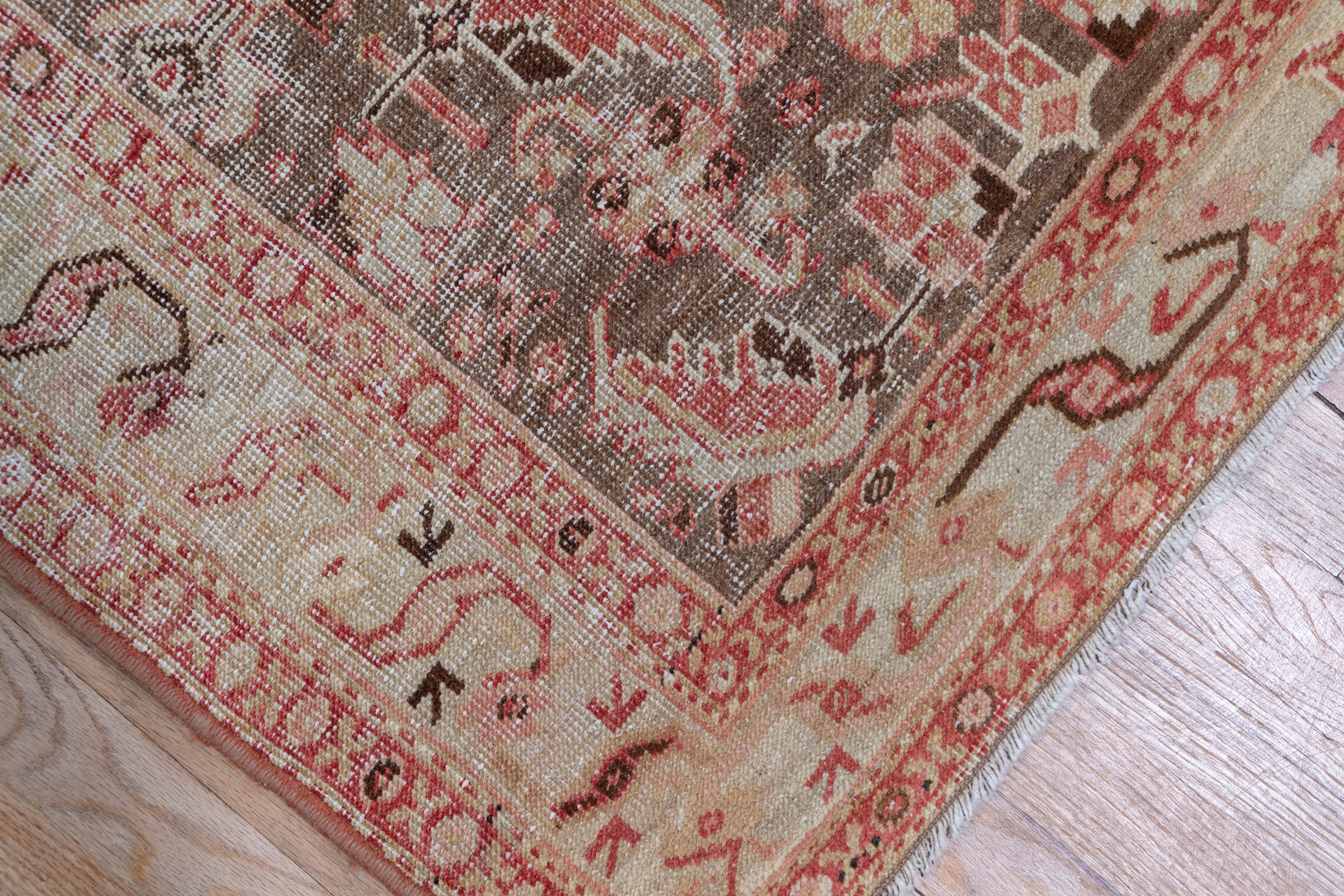 Hand-Knotted Distressed Antique Mahal Runner