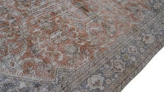 Distressed Antique Mahal Wool Rug 8'3''x12'