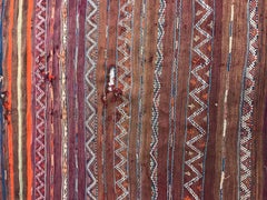 Kilim marroquí antiguo envejecido