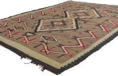 1910's Southwestern-Style Crystal Kilim Carpet