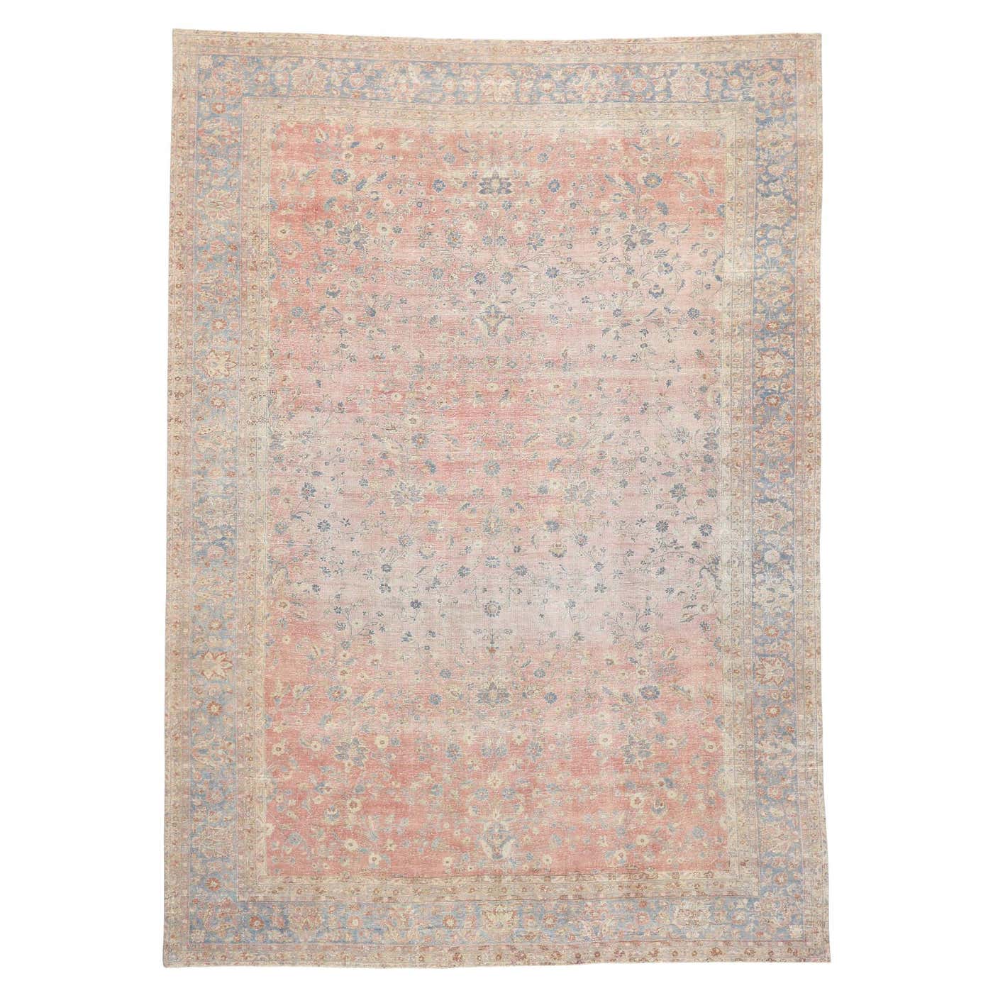 Distressed Antique Pastel Rug, Regencycore Meets Bridgerton Style For ...