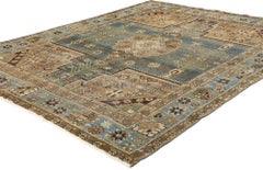 Distressed Antique Persian Afshar Rug