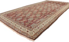 Distressed Antique Persian Azerbaijan Gallery Rug