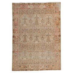 Distressed Antique Persian Bakhtiari Rug