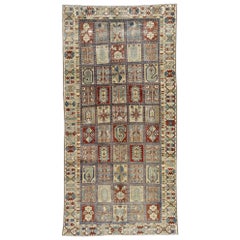 Distressed Antique Persian Bakhtiari Rug with Modern Rustic Style