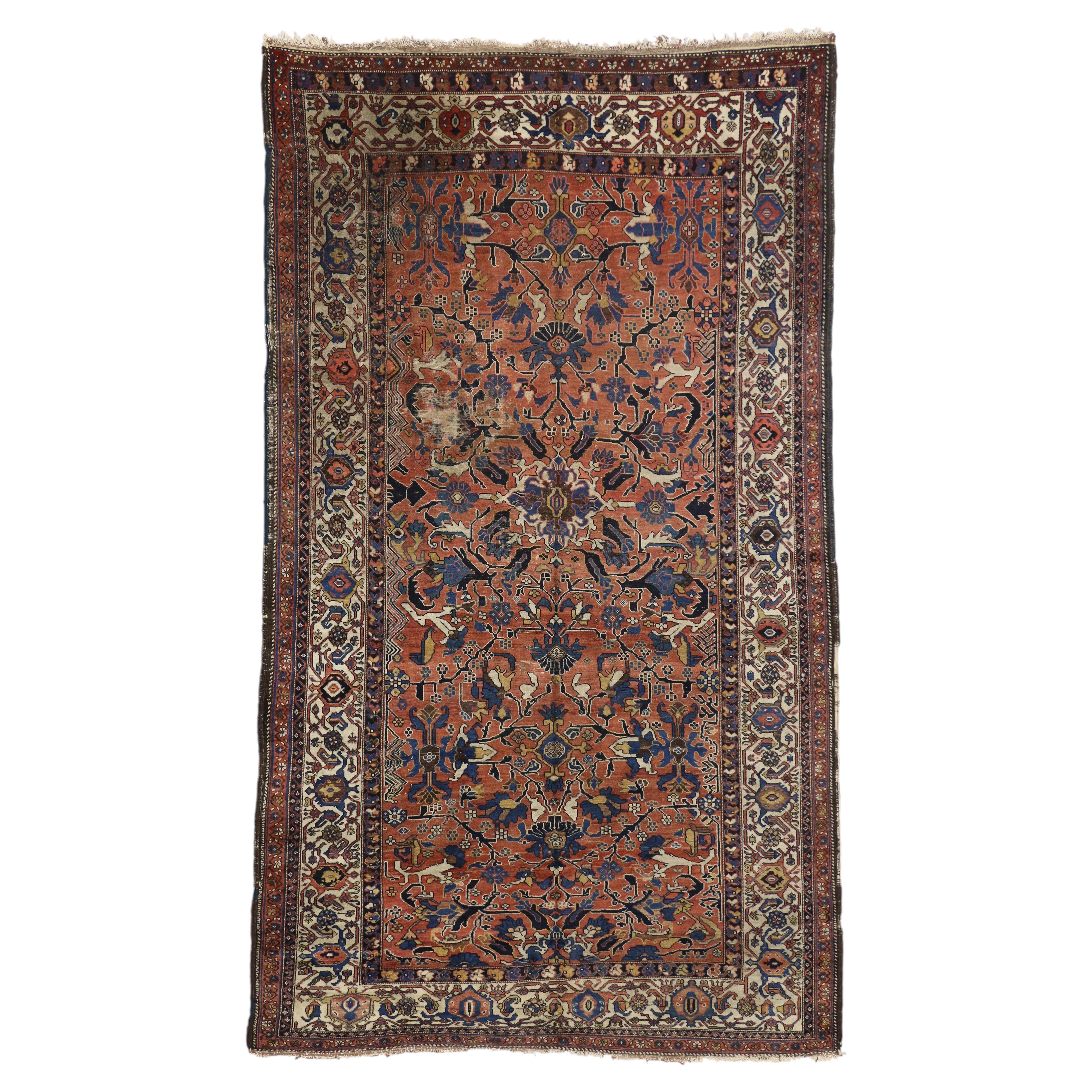 The Pastoral Reverie: An Antique Botanical Masterpiece of Rustic Splendor For Sale